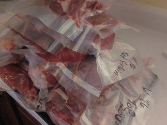 Venison ready for the freezer