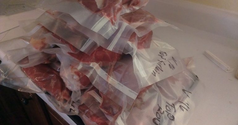 Venison ready for the freezer